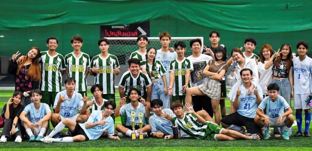 A group of people posing for a photo AI-generated content may be incorrect.