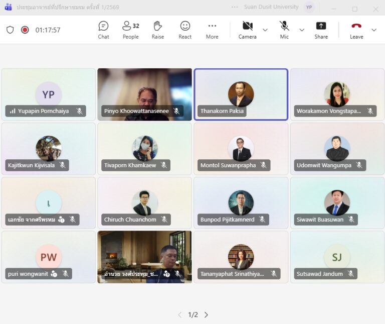 ประชุมที่ปรึกษาชมรม ประจำปีการศึกษา ๒๕๖๙